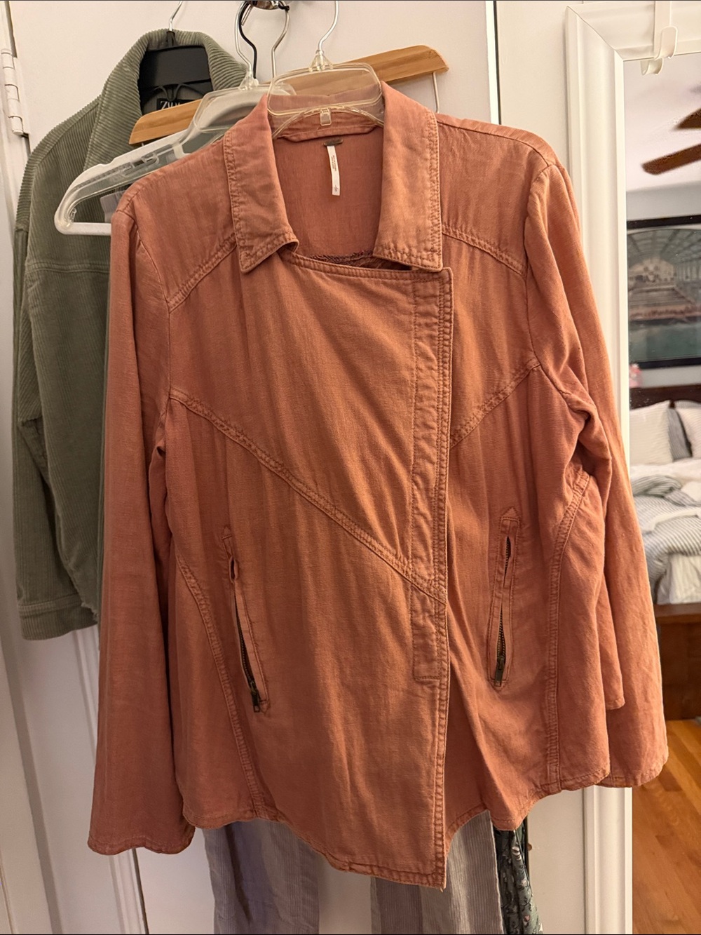 Free People Rust Utility Jacket L
